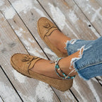 Women's Tassel Moccasin Loafers | Slip-On Flat-12