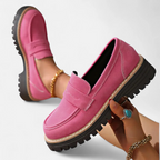 Women's Casual Loafers | Black Lug Sole-2