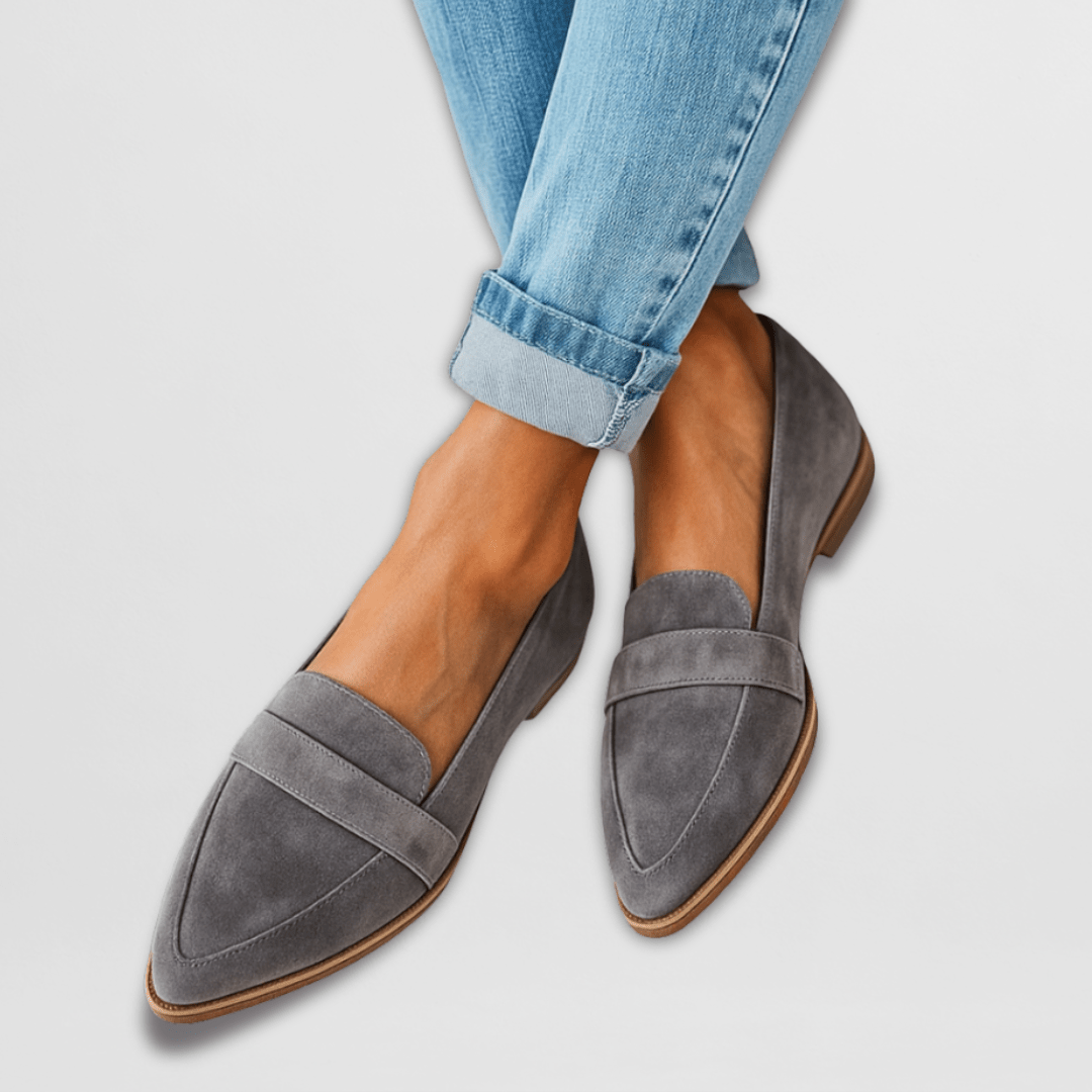 Women's Pointed Toe Loafers | Slip-On Flat-2