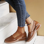 Women's Cutout Slip-On Flats | Wedge Loafers-6