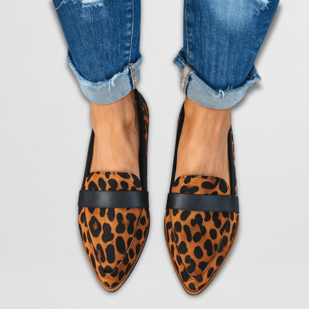 Women's Pointed Toe Loafers | Slip-On Flat-4