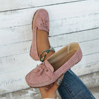 Women's Tassel Moccasin Loafers | Slip-On Flat-3