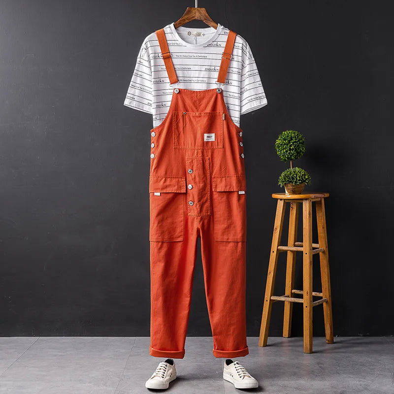 Women's Cargo Overalls | Wide Leg Adjustable-3