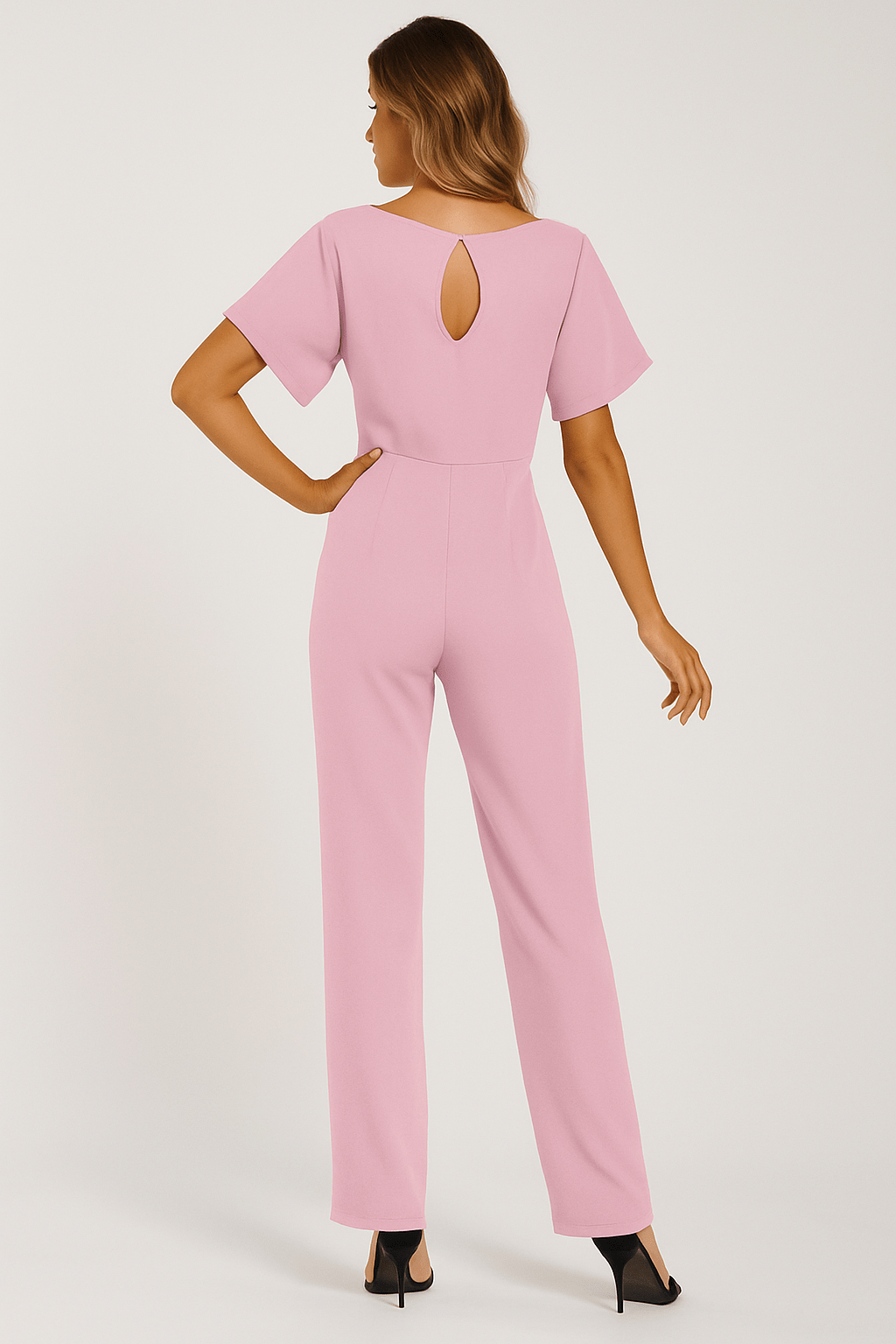 Women's Wide Leg Jumpsuit | Casual Tie Waist-13