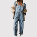 Women's Wide Leg Overalls | Casual High Waist-3