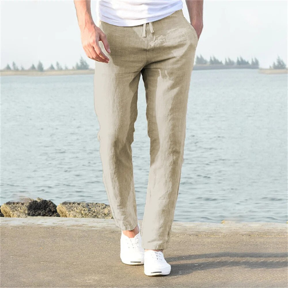 Men's Casual Wide Leg Pants | Summer Drawstring-2