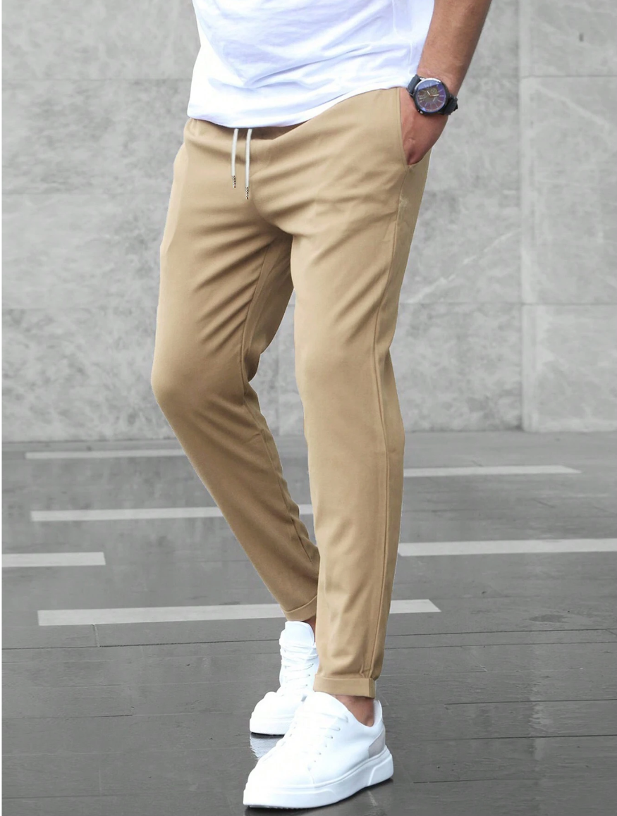 Men's Casual Wide Leg Pants | Stretch-6