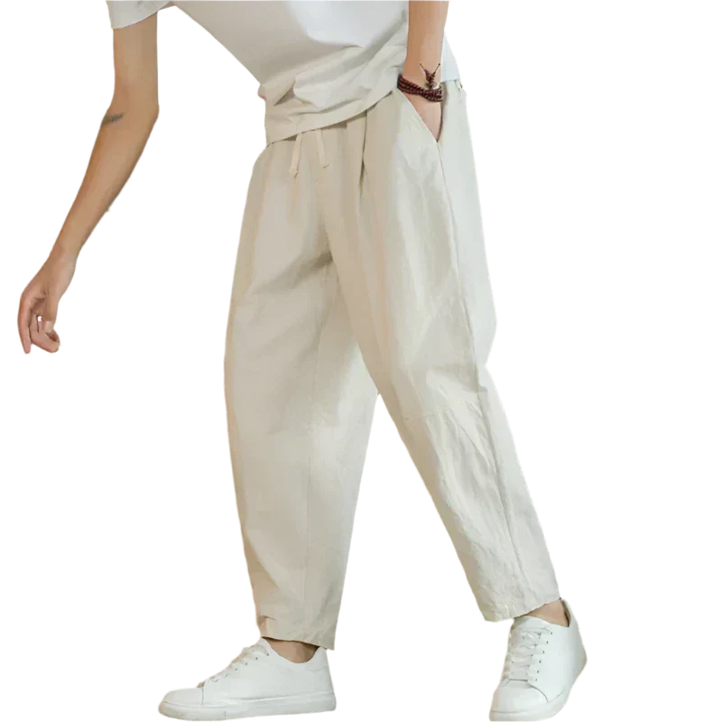 Women's Wide Leg Pants | Casual Cream-1