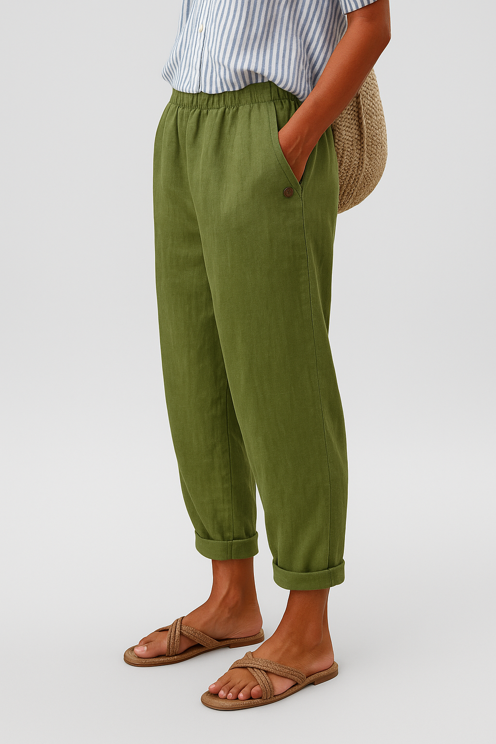 Women's Wide Leg Casual Pants | Relaxed Fit-2