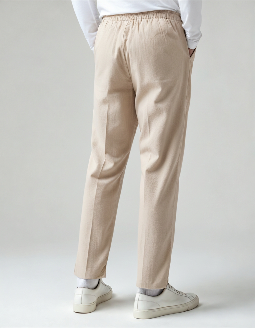Men's Wide Leg Pants with Drawstring | Casual-4