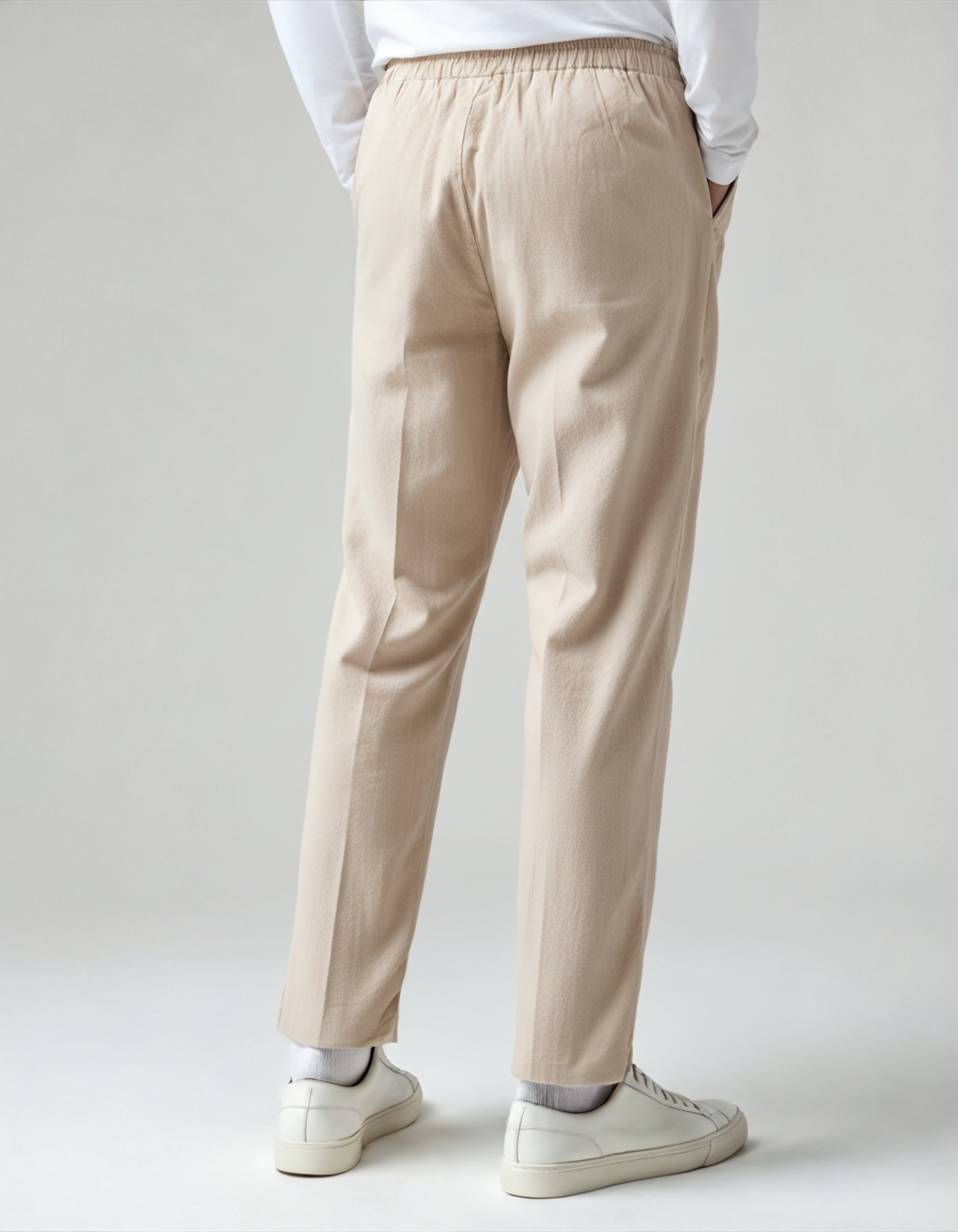 Men's Wide Leg Pants with Drawstring | Casual-4