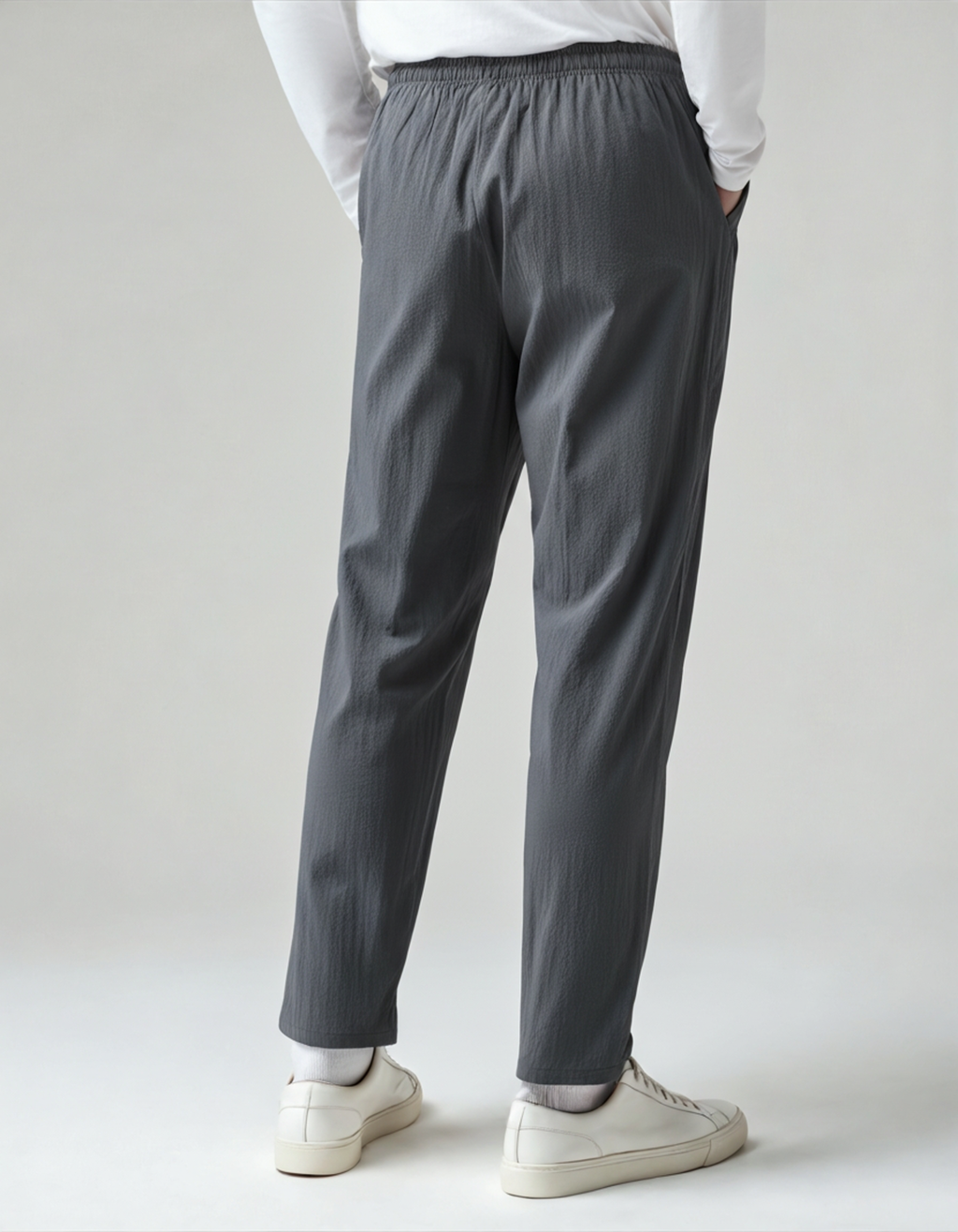 Men's Wide Leg Pants with Drawstring | Casual-15