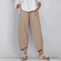 Women's Wide Leg Cropped Pants | Loose Fit Casual-2