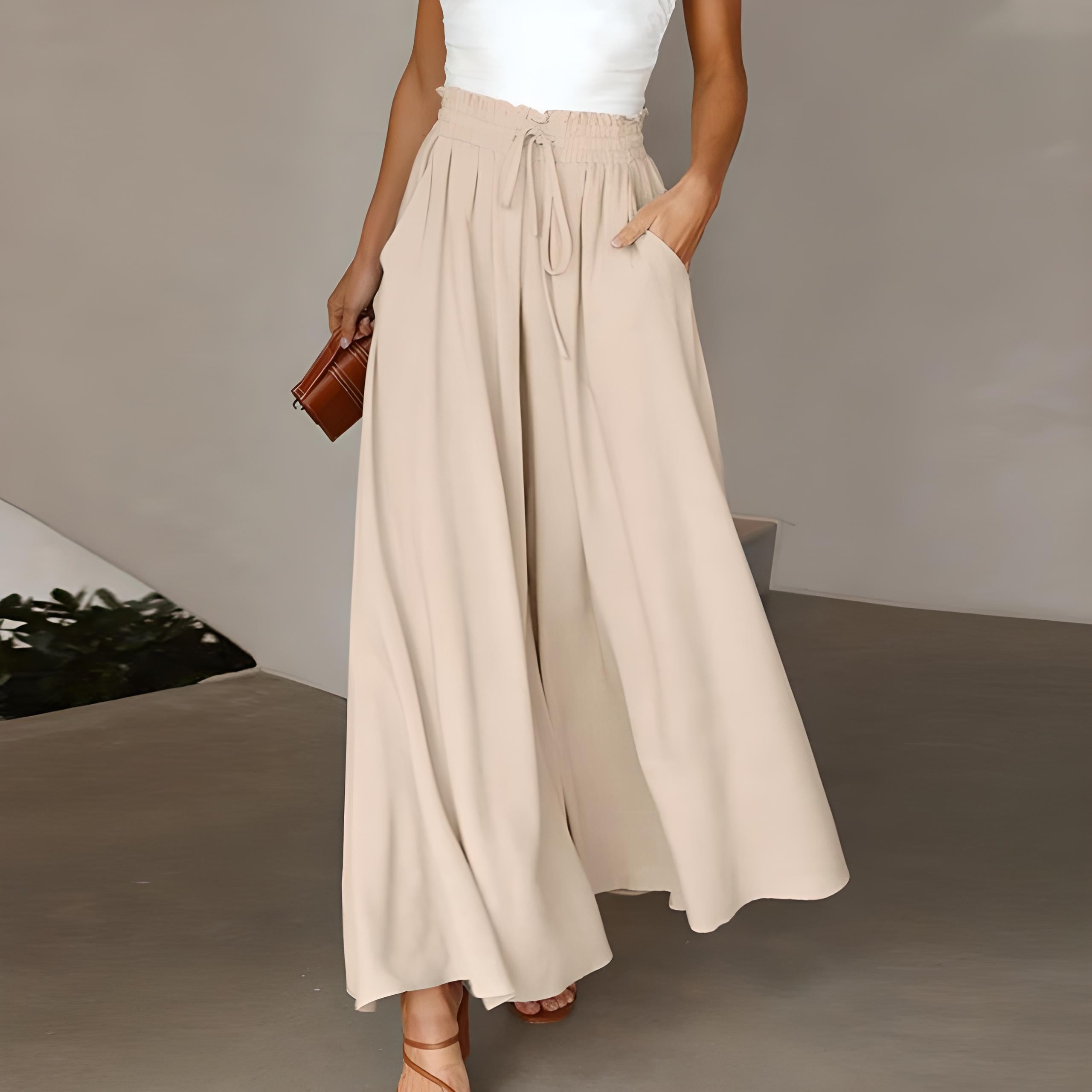 Women's Maxi Pants | Wide Leg Summer Casual-2