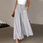 Women's Maxi Pants | Wide Leg Summer Casual-3