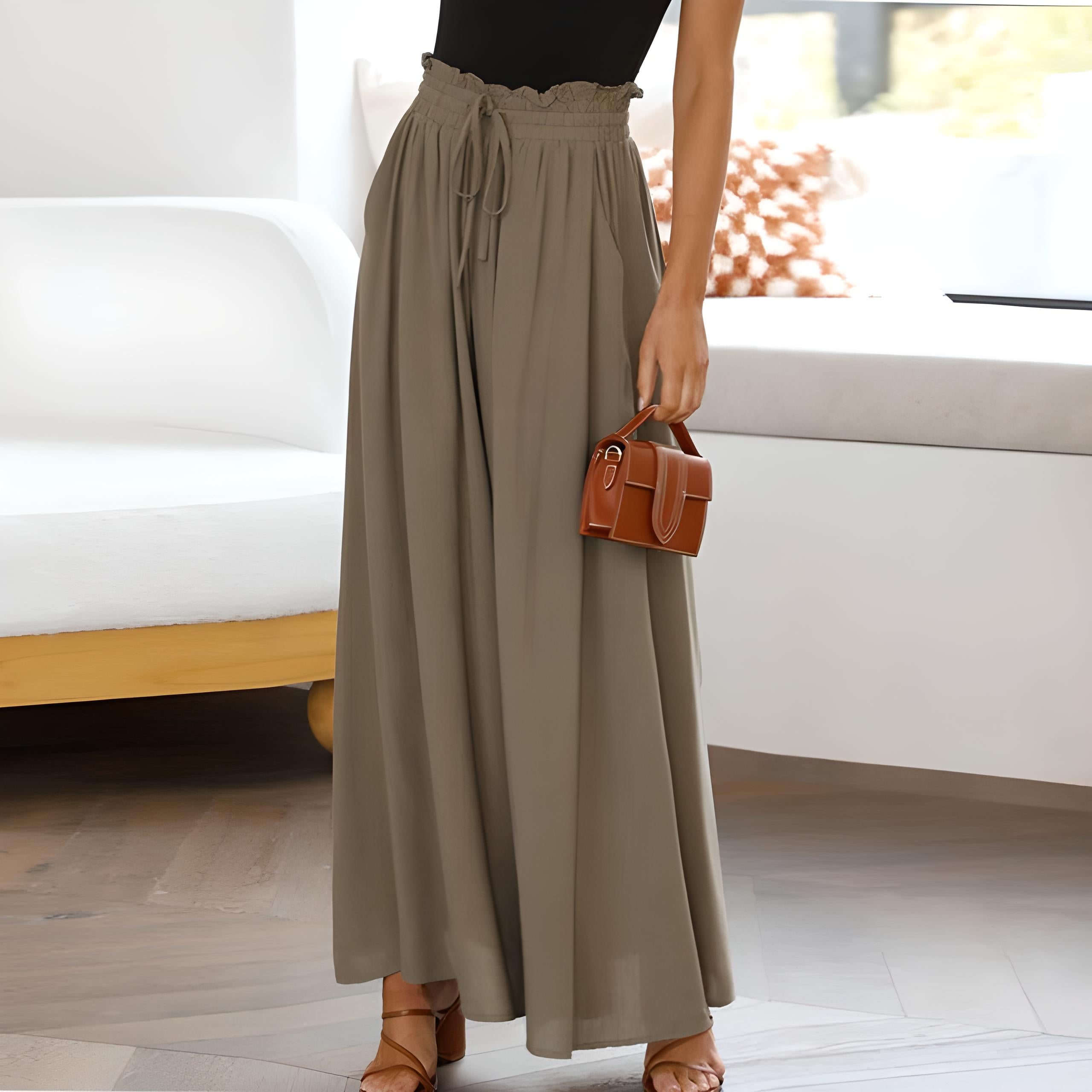 Women's Maxi Pants | Wide Leg Summer Casual-7