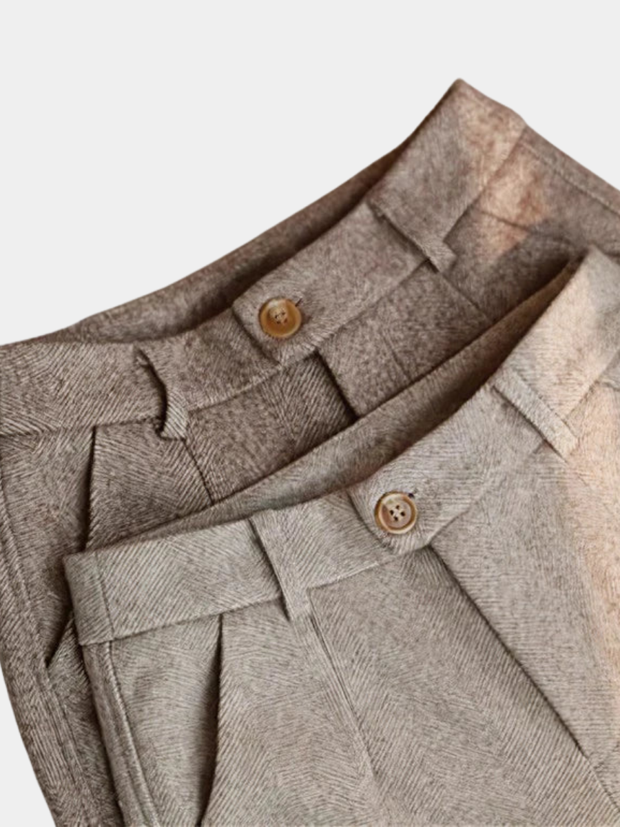 Women's Wide Leg Pants | High Waist Pleated-1