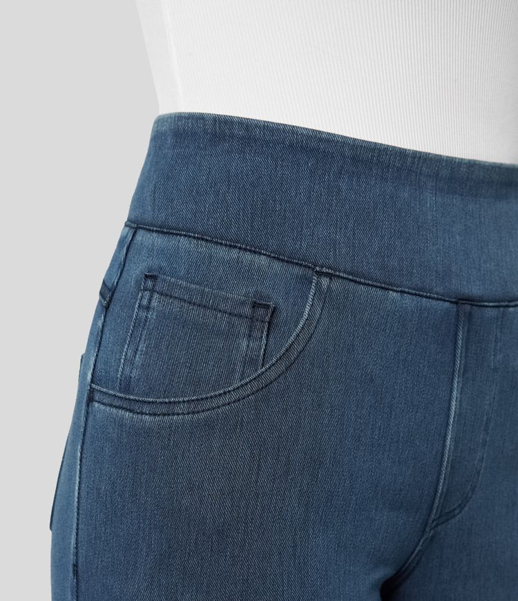 Women's Wide Leg High Waist Jeans | Casual-3