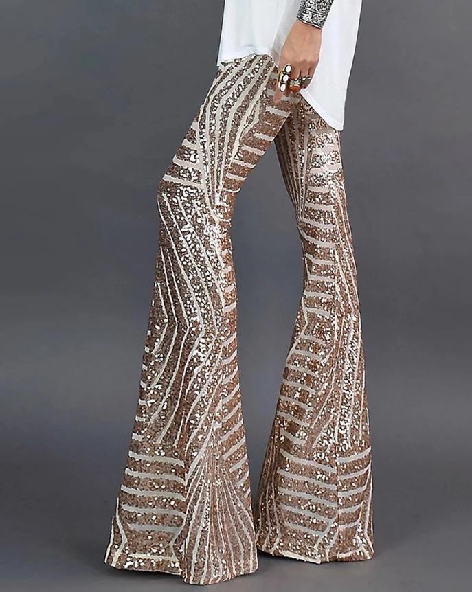 Women's Wide Leg Maxi Pants | Evening Party-1