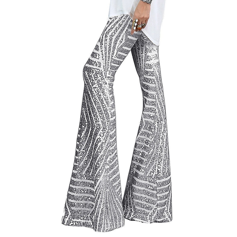 Women's Wide Leg Maxi Pants | Evening Party-4