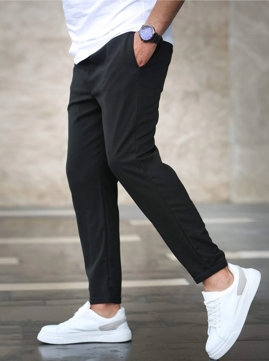 Men's Casual Wide Leg Pants | Stretch-11