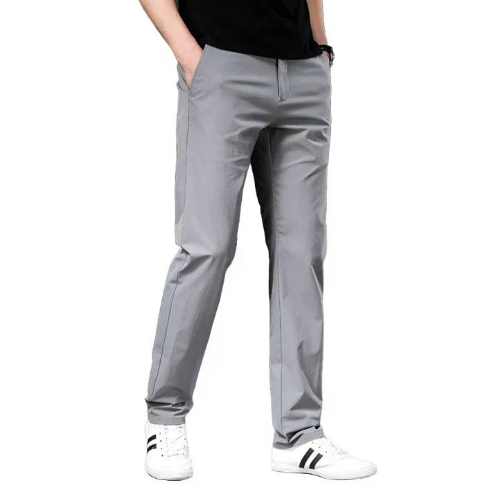 Men's Casual Chino Pants | Wide Leg Khaki-2