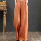 Women's Maxi Pants | Wide Leg Casual-5