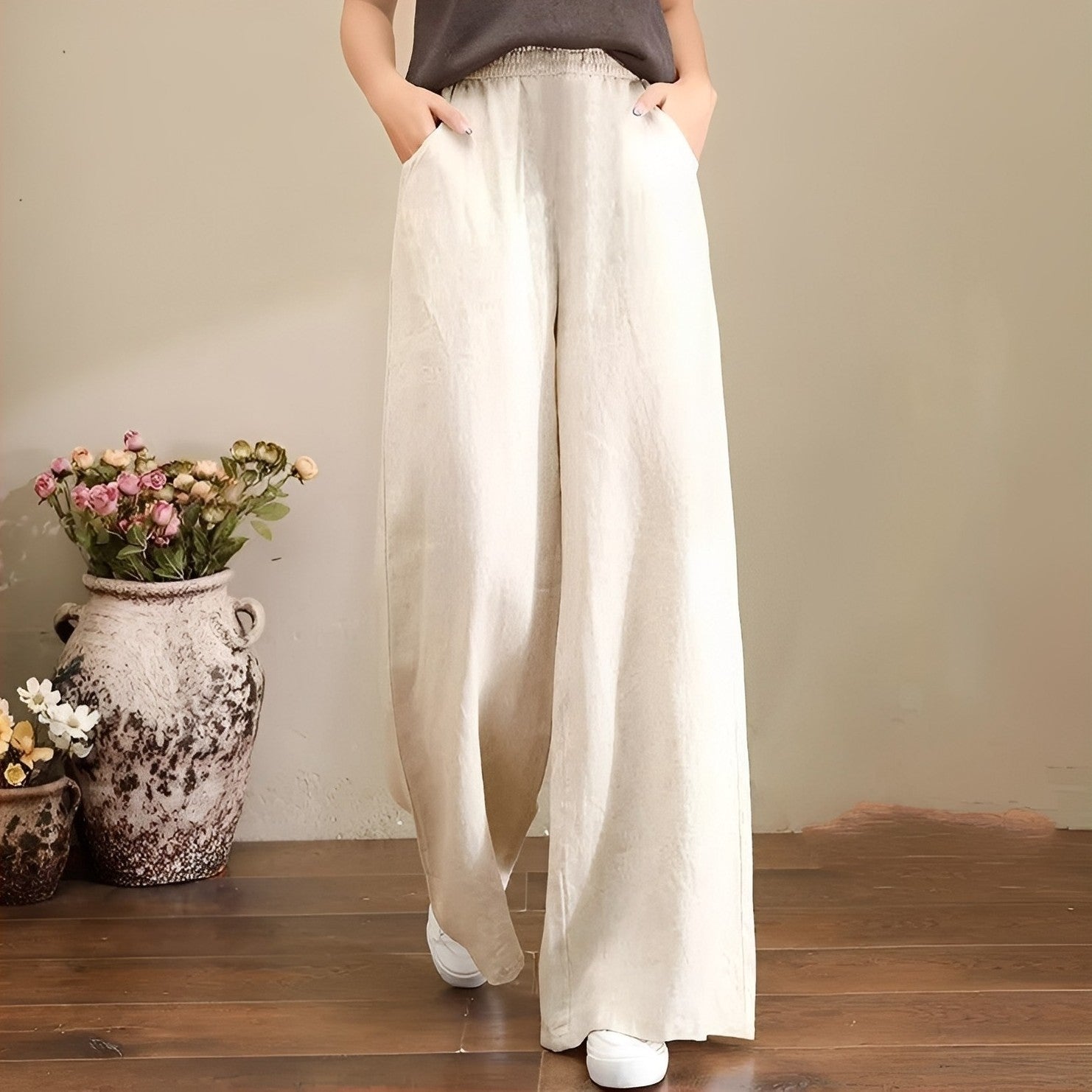 Women's Maxi Pants | Wide Leg Casual-1