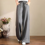 Women's Maxi Pants | Wide Leg Casual-8