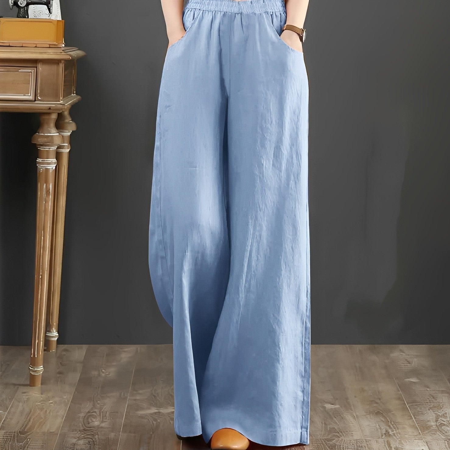 Women's Maxi Pants | Wide Leg Casual-2