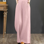 Women's Maxi Pants | Wide Leg Casual-3