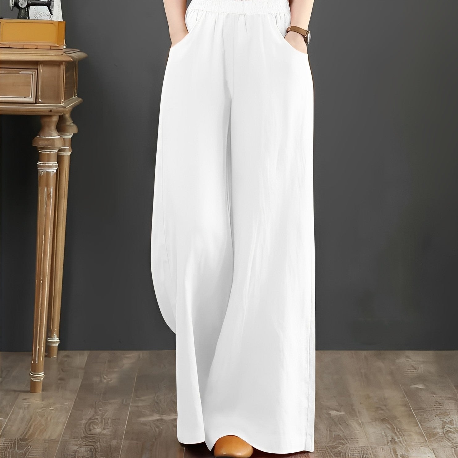Women's Maxi Pants | Wide Leg Casual-6