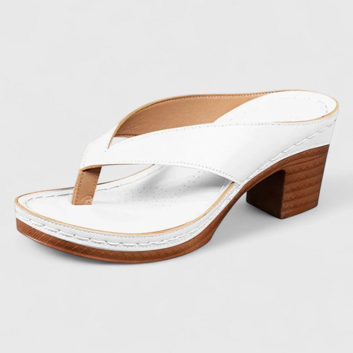 Women's Thong Heeled Sandals | Summer Slide-5