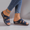 Women's Wedge Slide Sandals | Open Toe Slip-On-1