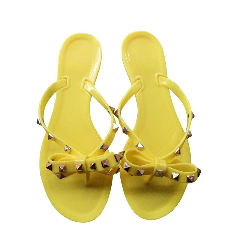 Women's Studded Bow Sandal | Party Casual-10