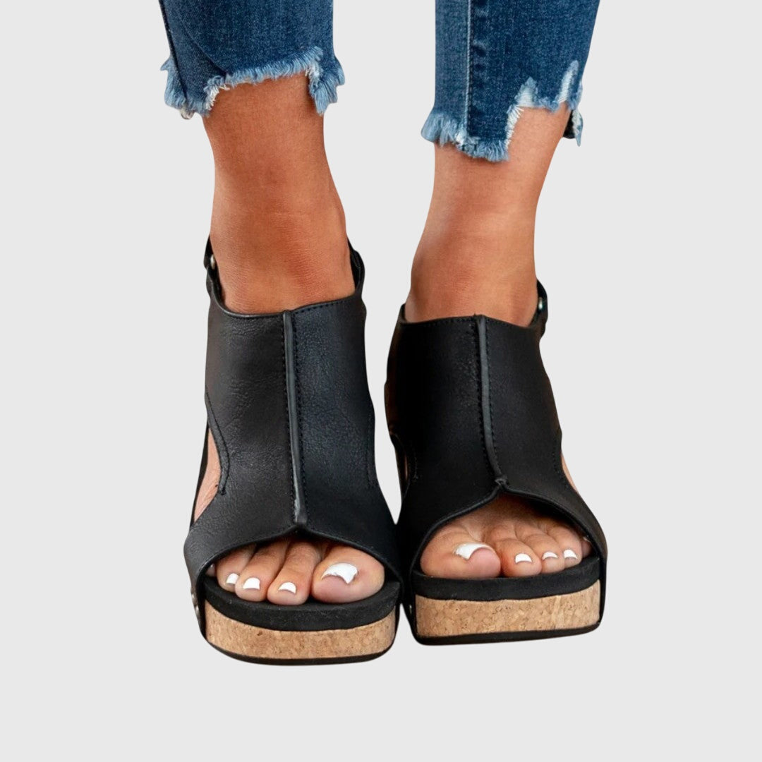 Women's Open Toe Wedge Sandals | Boho Summer-5