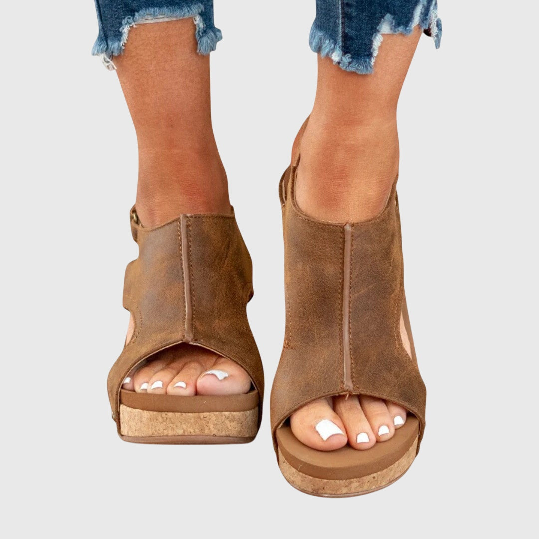 Women's Open Toe Wedge Sandals | Boho Summer-9