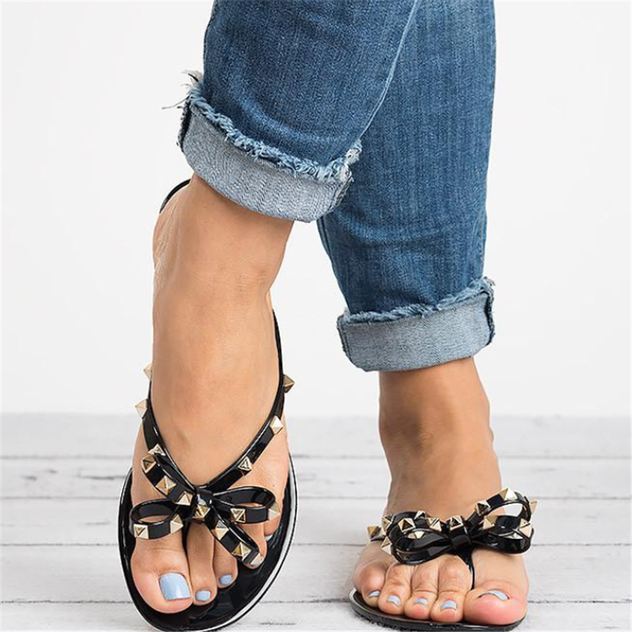 Women's Studded Bow Sandal | Party Casual-4