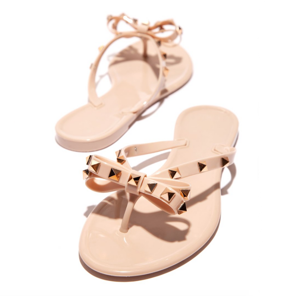 Women's Studded Bow Sandal | Party Casual-7