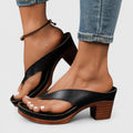 Women's Thong Heeled Sandals | Summer Slide-8