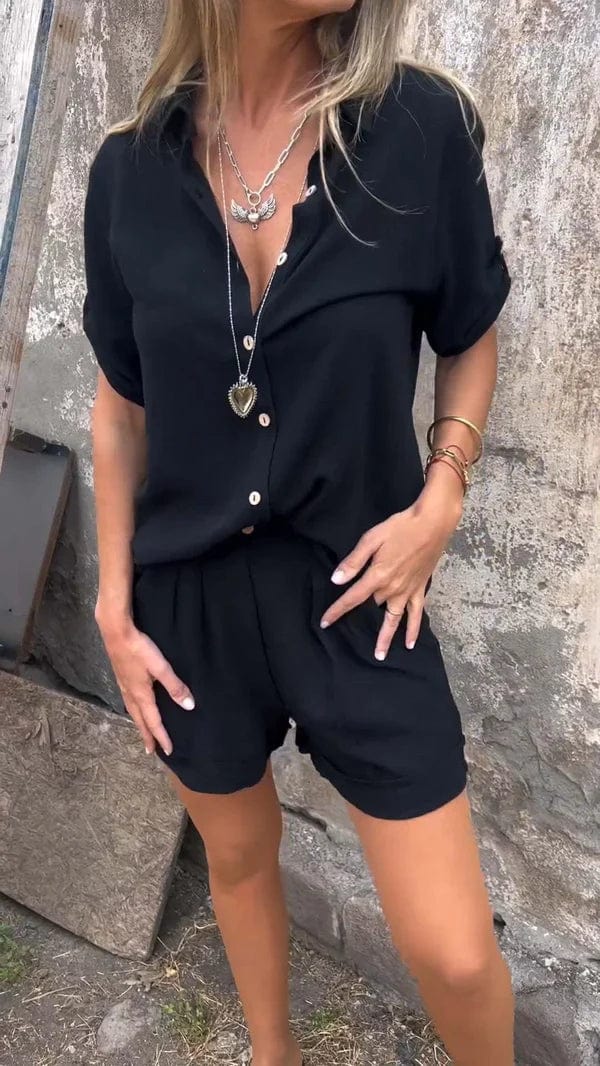Women's Summer Shorts Set | Casual Blazer-4