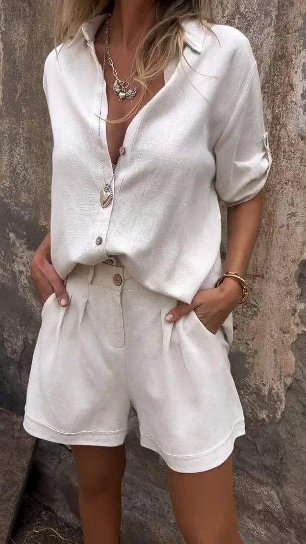 Women's Summer Shorts Set | Casual Blazer-3