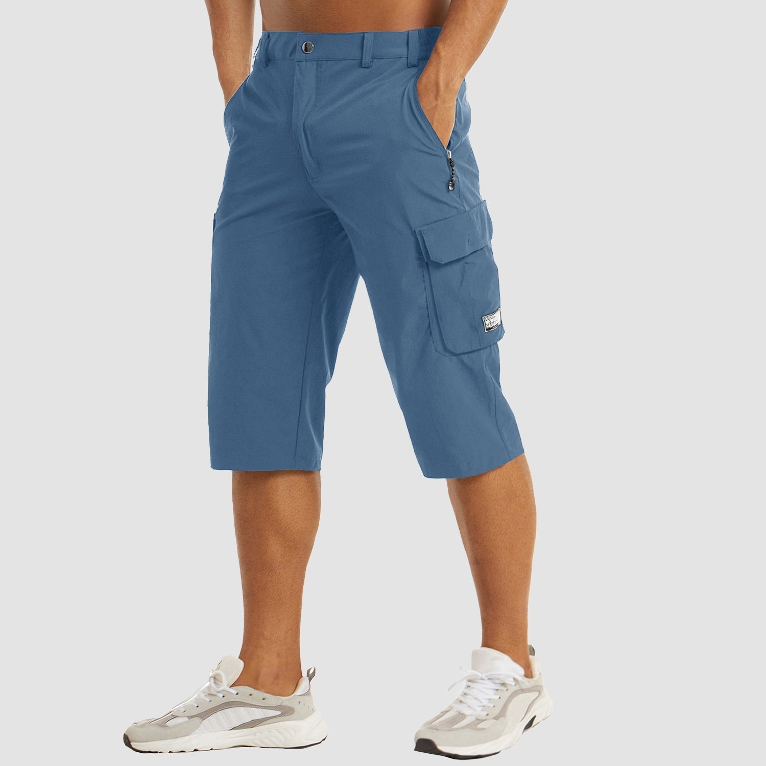 Men's Cargo Shorts | Quick-Dry Knee Length-15