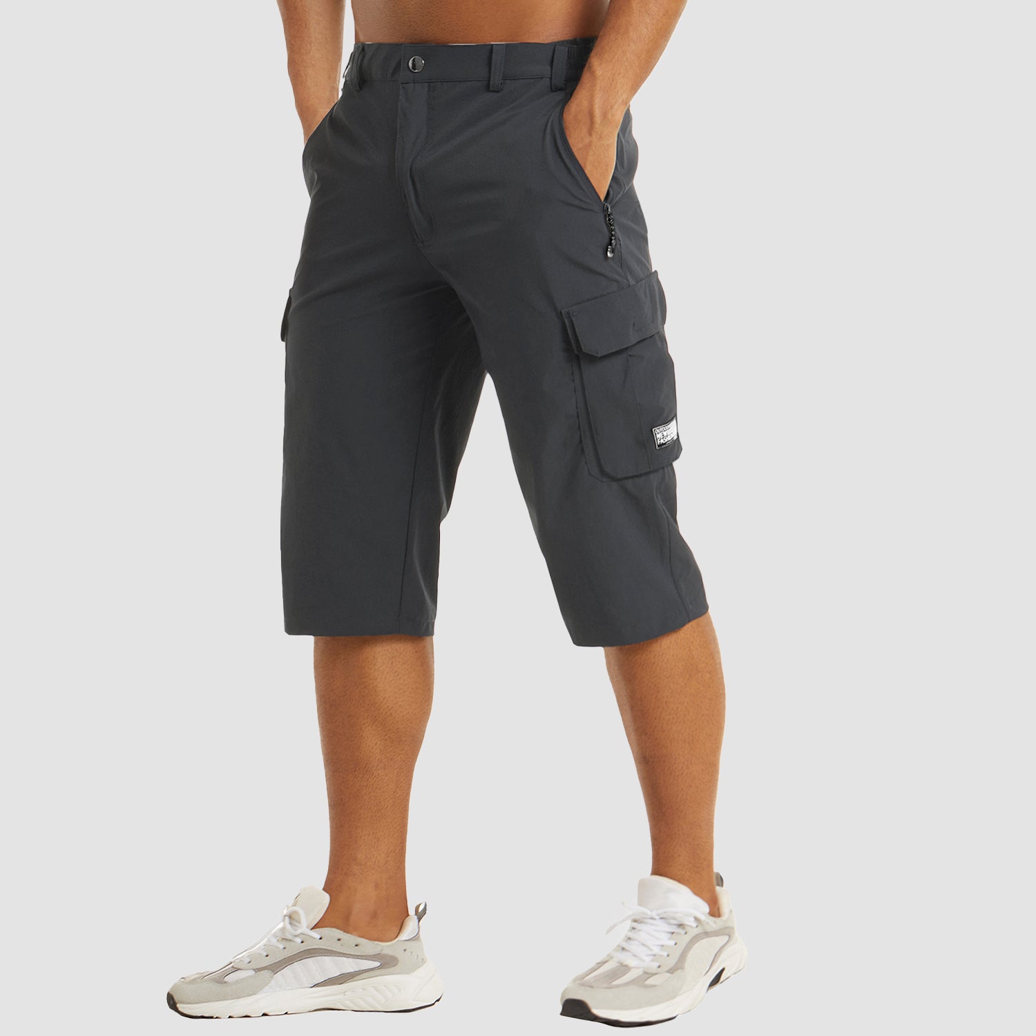 Men's Cargo Shorts | Quick-Dry Knee Length-12