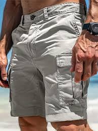 Men's Cargo Shorts with Side Pockets | Casual-4