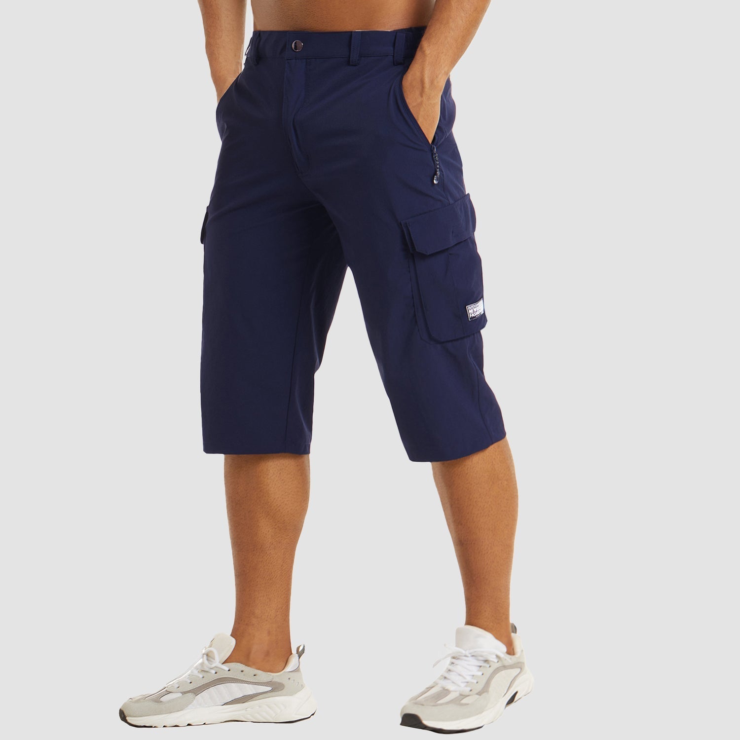 Men's Cargo Shorts | Quick-Dry Knee Length-1