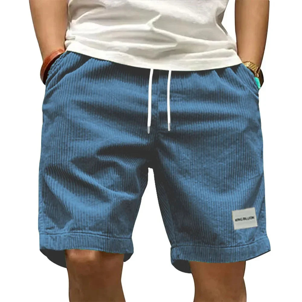 Men's Cargo Shorts | Blue Casual-3