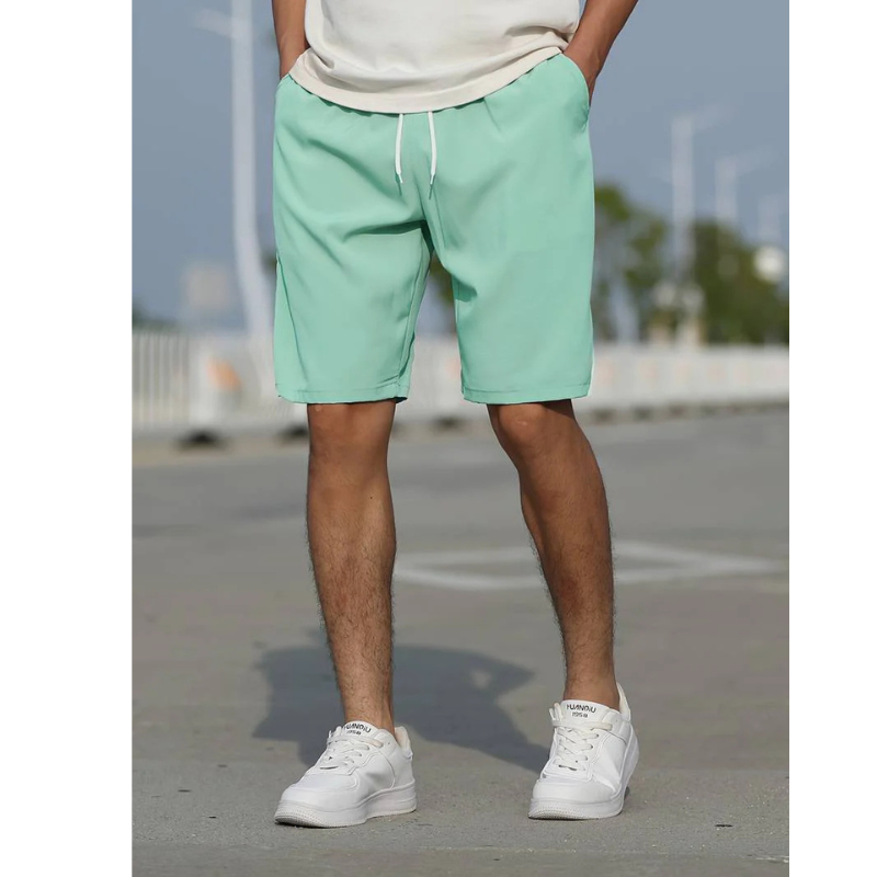 Men's Casual Drawstring Shorts | Summer Gray-4