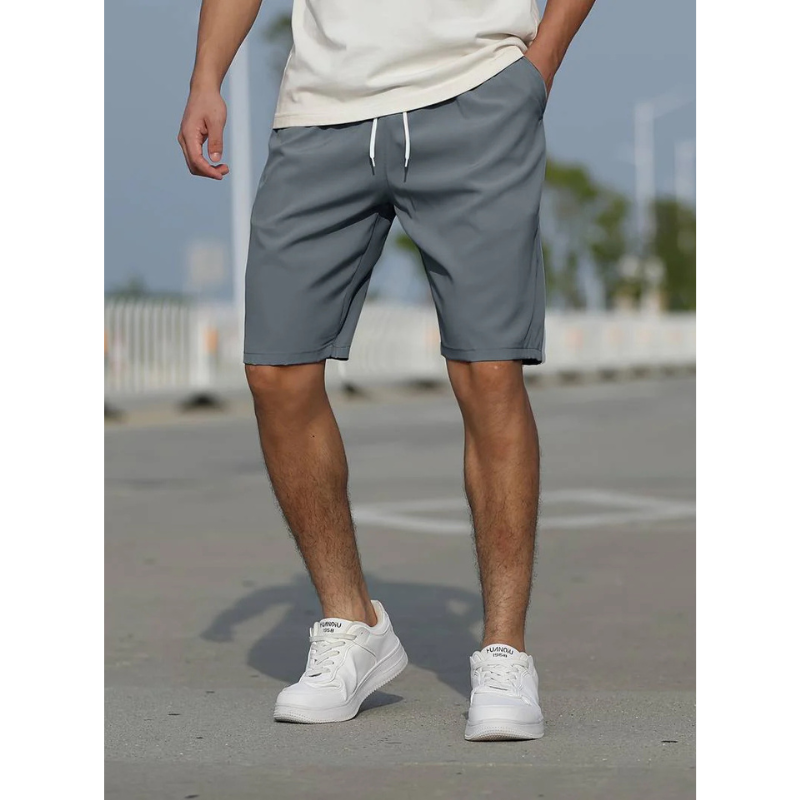Men's Casual Drawstring Shorts | Summer Gray-1