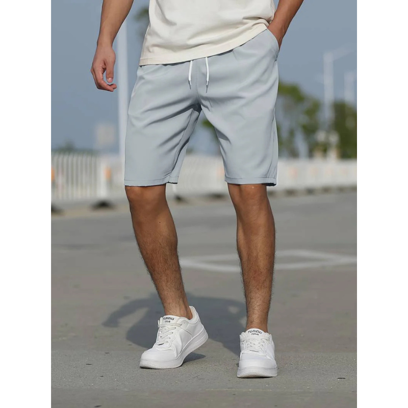 Men's Casual Drawstring Shorts | Summer Gray-6